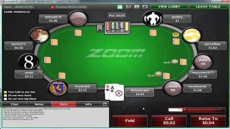 pokerstars zoom play money